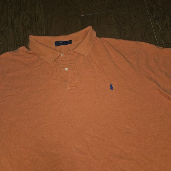 Polo Ralph Lauren Shirt Mens 4XB Big Orange Pony Golf Preppy Casual Cotton - Picture 2 of 6